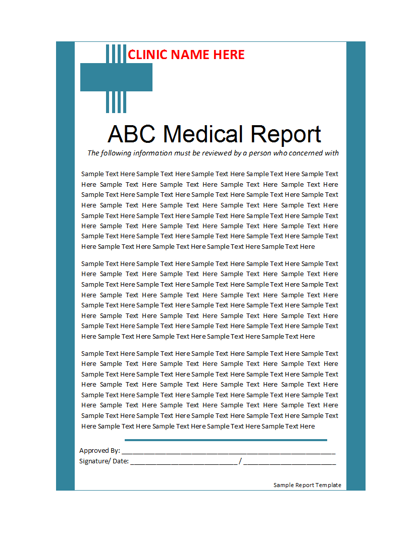 Sample Report Template For Rehearsal Report Template
