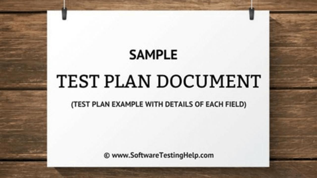 Sample Test Plan Document (Test Plan Example With Details Of Inside Software Test Plan Template Word