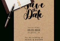 Save The Date Templates For Word [100% Free Download] for Save The Date Templates Word