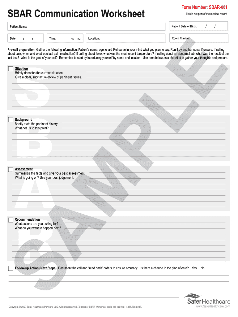 Sbar Tool Template Word Document – Fill Online, Printable Inside Sbar Template Word