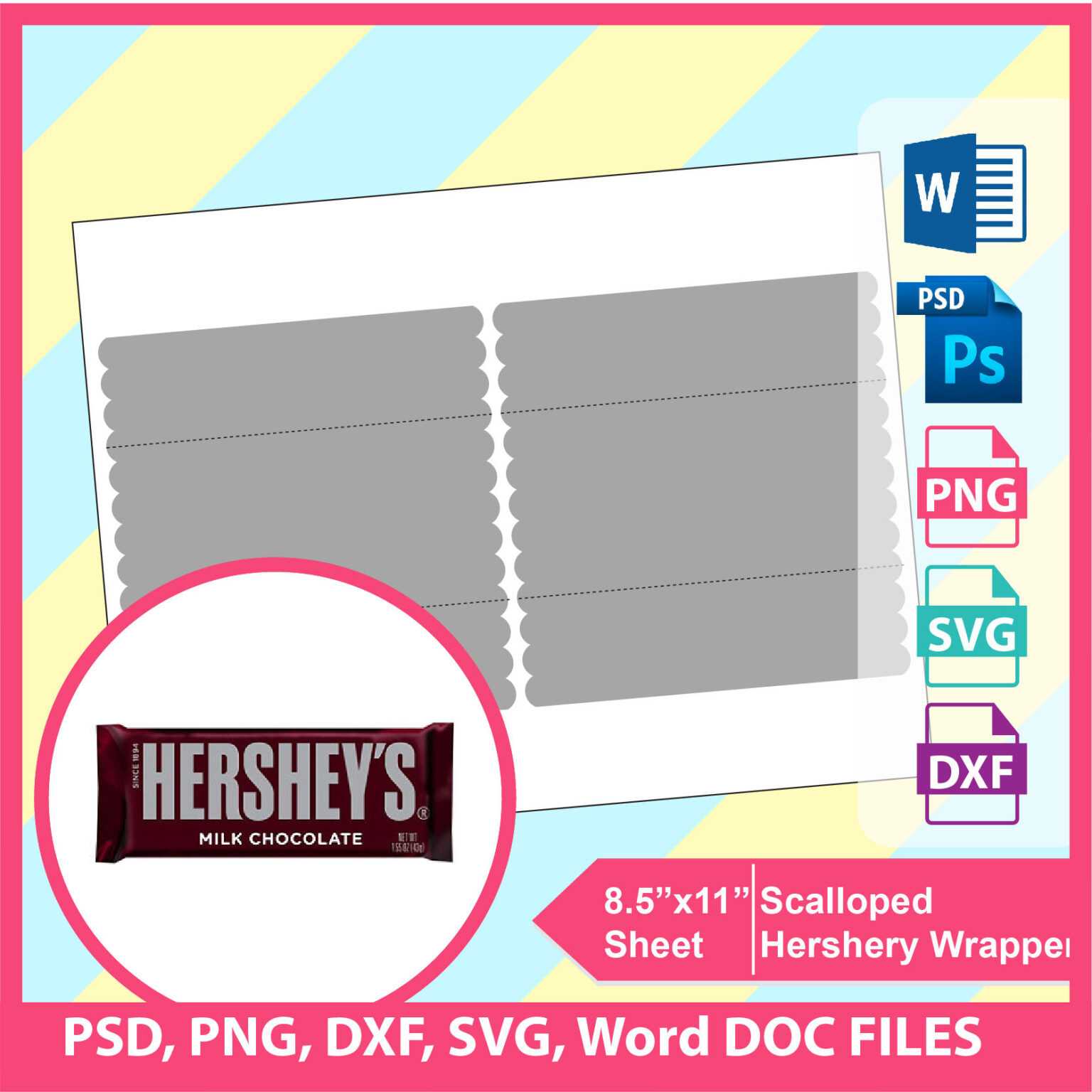 Candy Bar Wrapper Template For Word