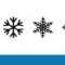 Set Of Black Snowflakes Icons. Black Snowflake. Snowflakes Pertaining To Blank Snowflake Template