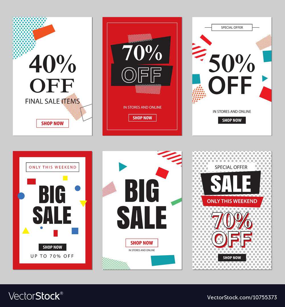 Set Of Sale Website Banner Templates In Free Online Banner Templates