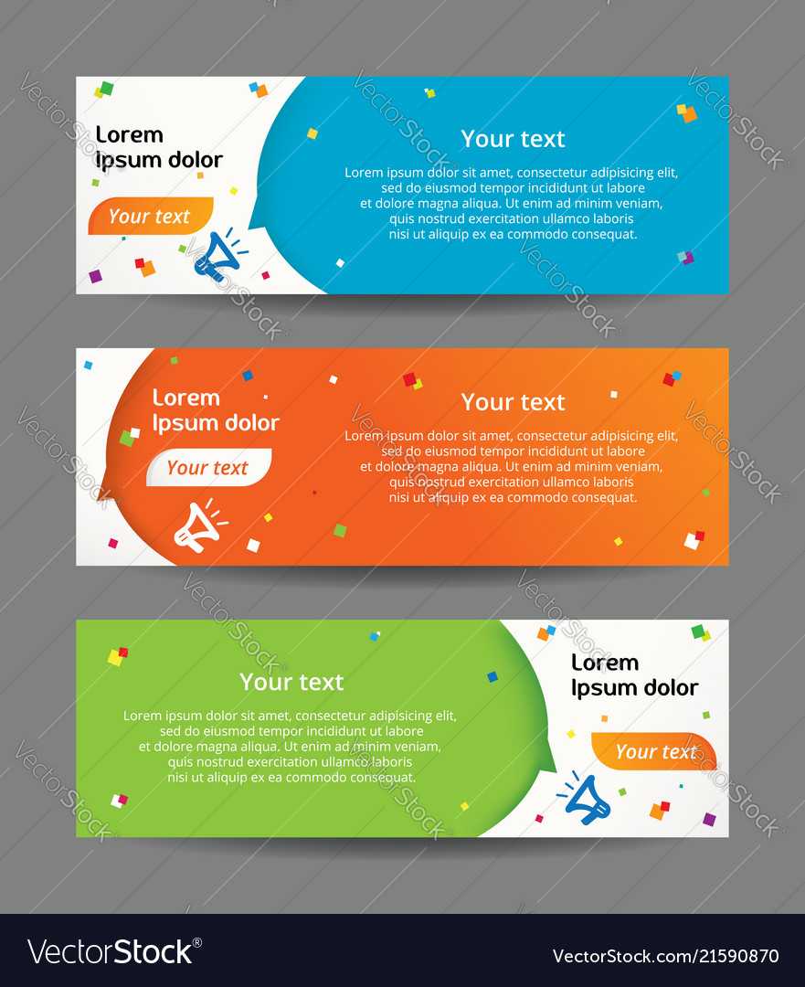 Set Of Web Banner Templates Intended For Website Banner Templates Free Download