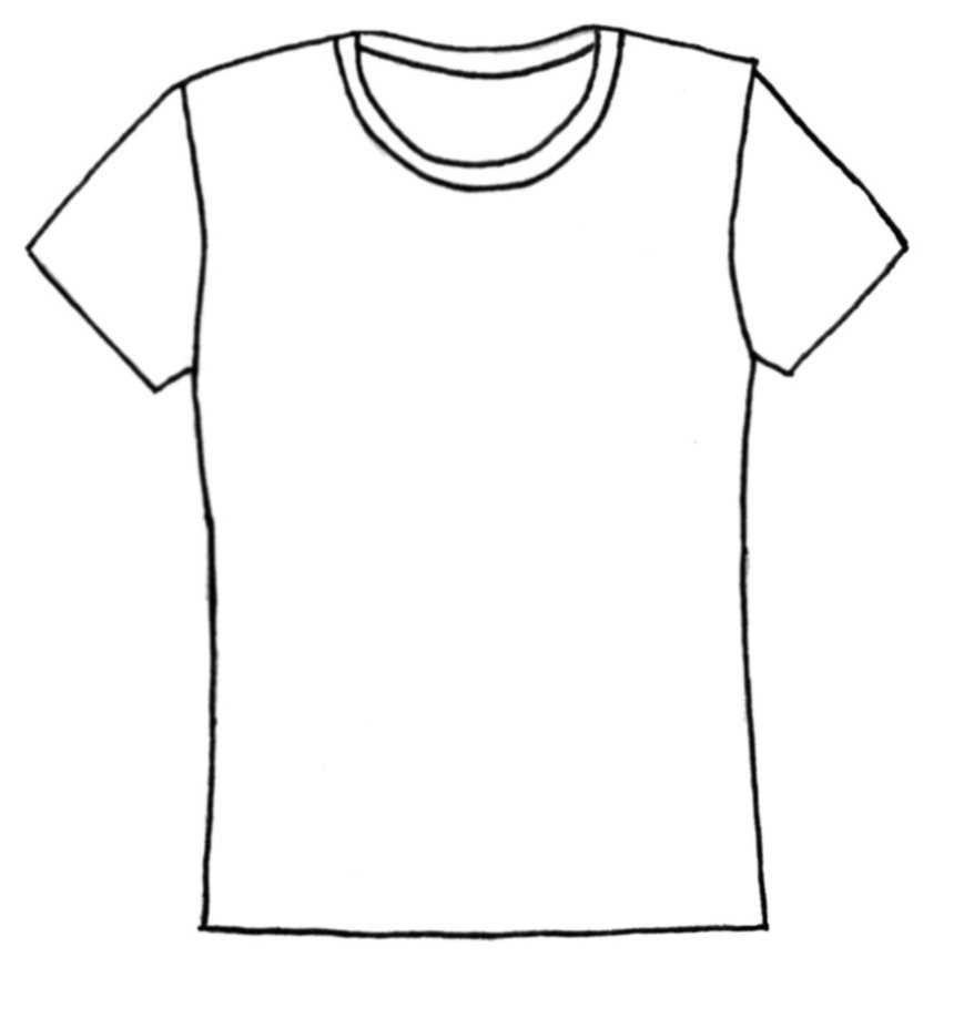 Shirt Clipart Template Within Printable Blank Tshirt Template