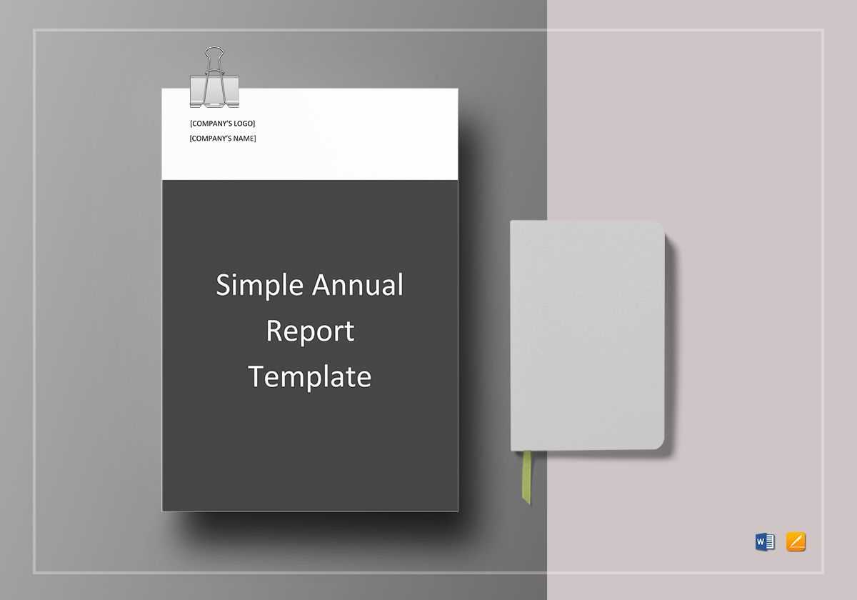 Simple Annual Report Template Pertaining To Annual Report Word Template