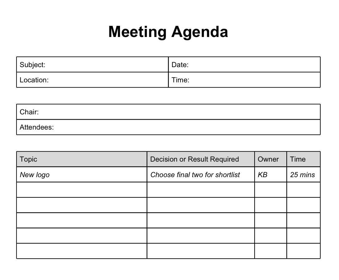 Simple Meeting Notes Template Minutes With Agenda Template Word 2010