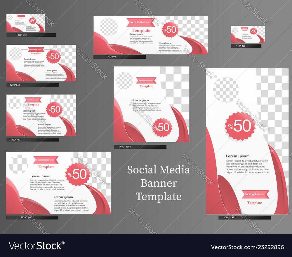 Social Media Banner Template Set Pertaining To Product Banner Template