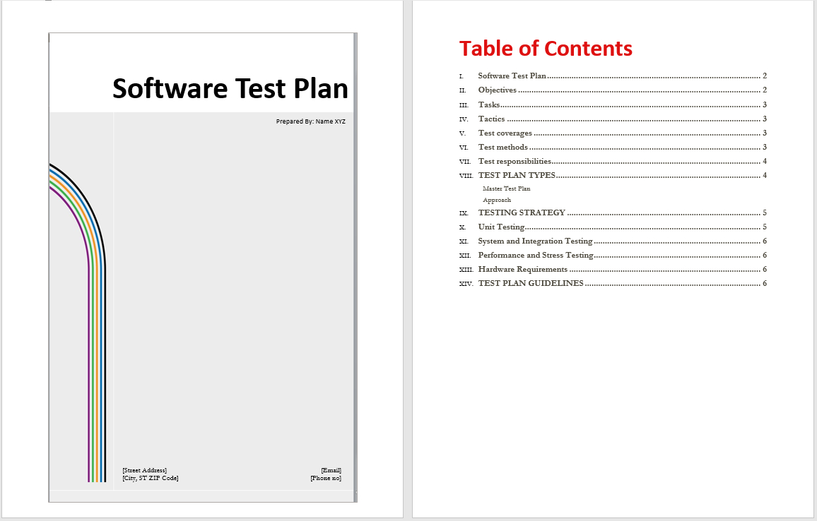 Software Test Plan Template - Word Templates With Regard To Software Test Plan Template Word