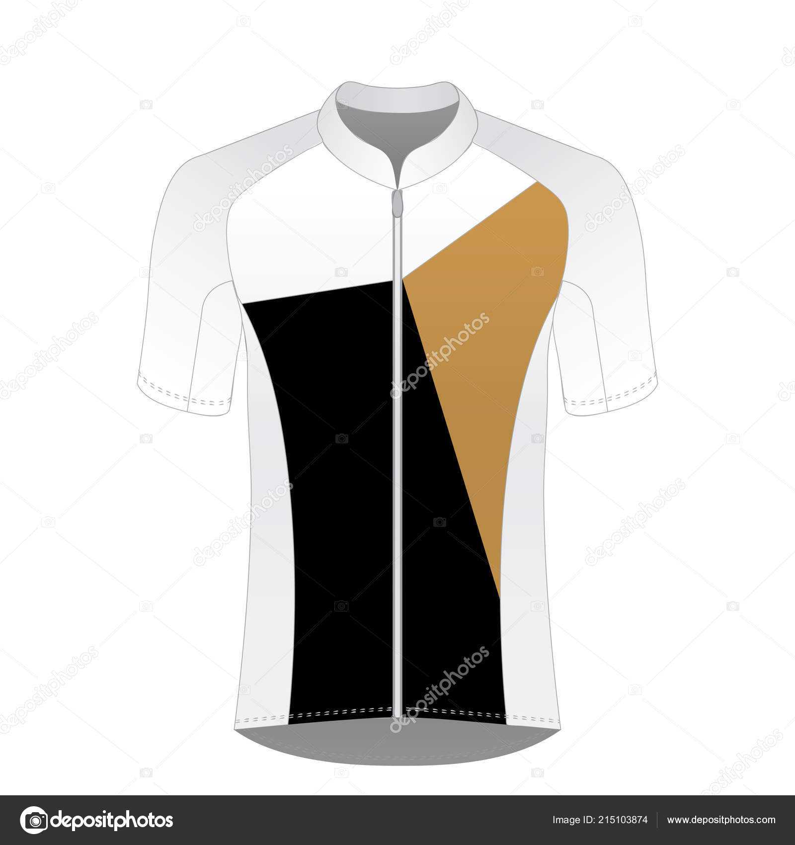 Sports Shirt Mockup | Cycling Jersey Mockup Shirt Sport With Blank Cycling Jersey Template