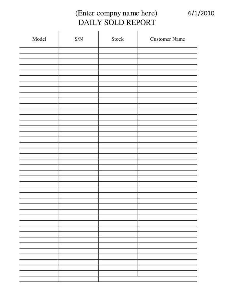 Spreadsheet Daily Es Report Template Free For Excel Download For Daily Sales Call Report Template Free Download