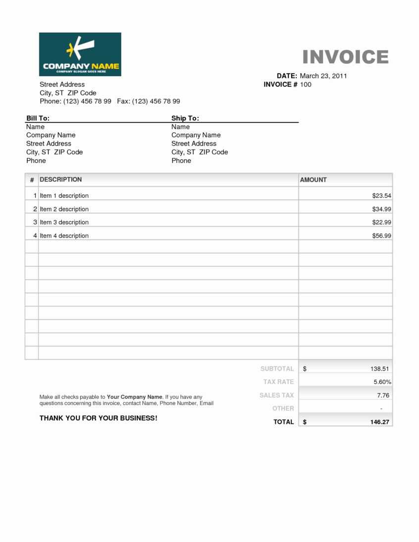 Spreadsheet Invoice Free Template Download Word Pro Forma Pertaining To Free Proforma Invoice Template Word