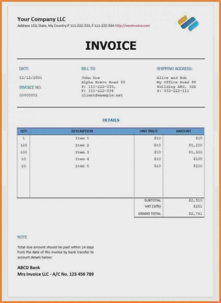 Spreadsheet Template Ideas Free Download Invoice Templates With Regard To Web Design Invoice Template Word
