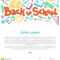 Stationery Collection. Outline Style. Back To School Thin For Classroom Banner Template