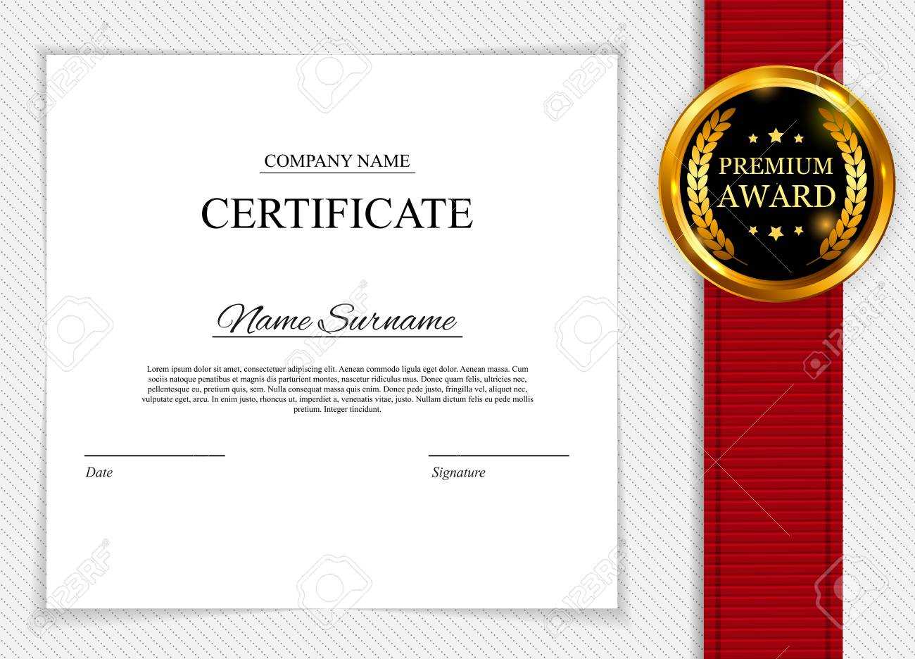 Stock Illustration Pertaining To Blank Share Certificate Template Free