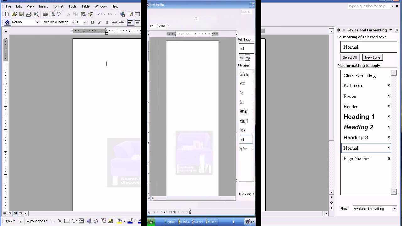 Stylizing Ms Word For Screenplay Format Part 1 In Microsoft Word Screenplay Template