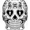 Sugar Skull Drawing Template At Getdrawings | Free Download Regarding Blank Sugar Skull Template