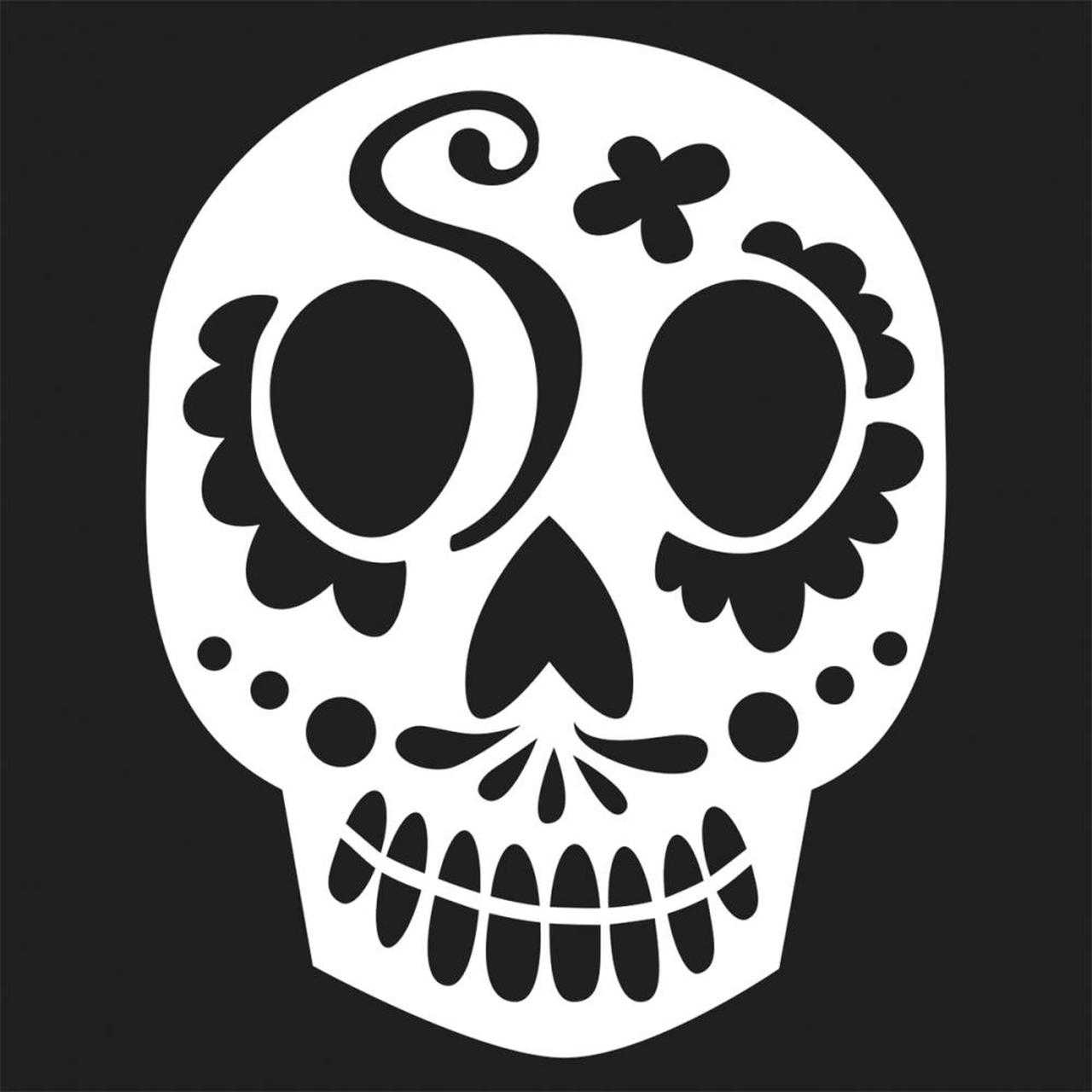 Sugar Skull Template – Karati.ald2014 For Blank Sugar Skull Template