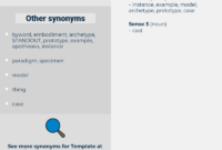 Synonyms For Template, Antonyms For Template - Thesaurus with regard to Another Word For Template