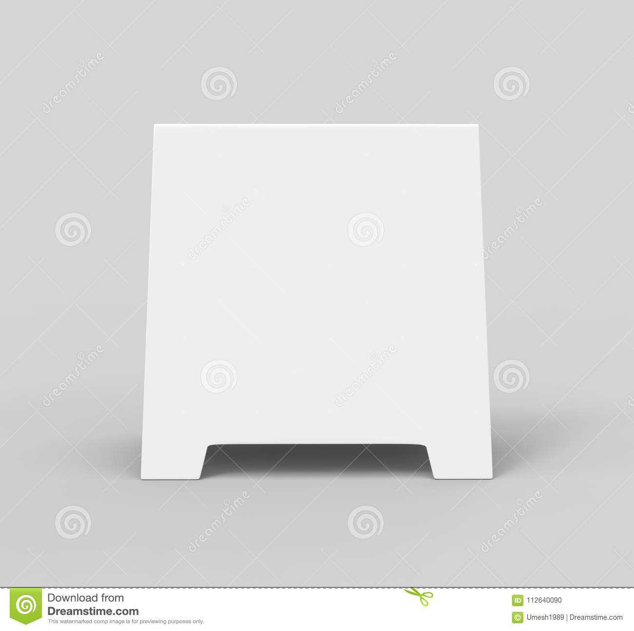 Tablet Tent Card Talkers Promotional Menu Card White Blank Inside Blank Tent Card Template