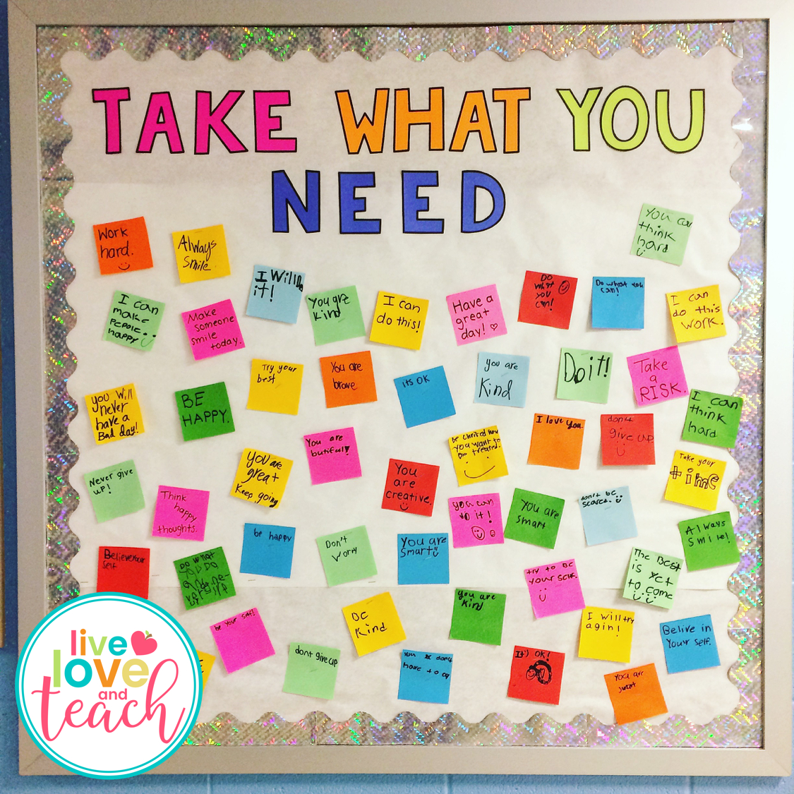 Take What You Need Bulletin Board Set | Live Love And Teach Intended For Bulletin Board Template Word
