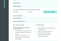 Teal It Incident Report Template in It Incident Report Template