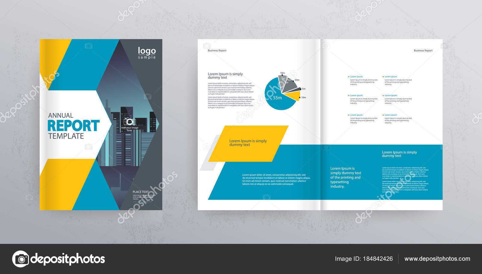 Template Layout Design Cover Page Company Profile Annual For Cover Page For Annual Report Template