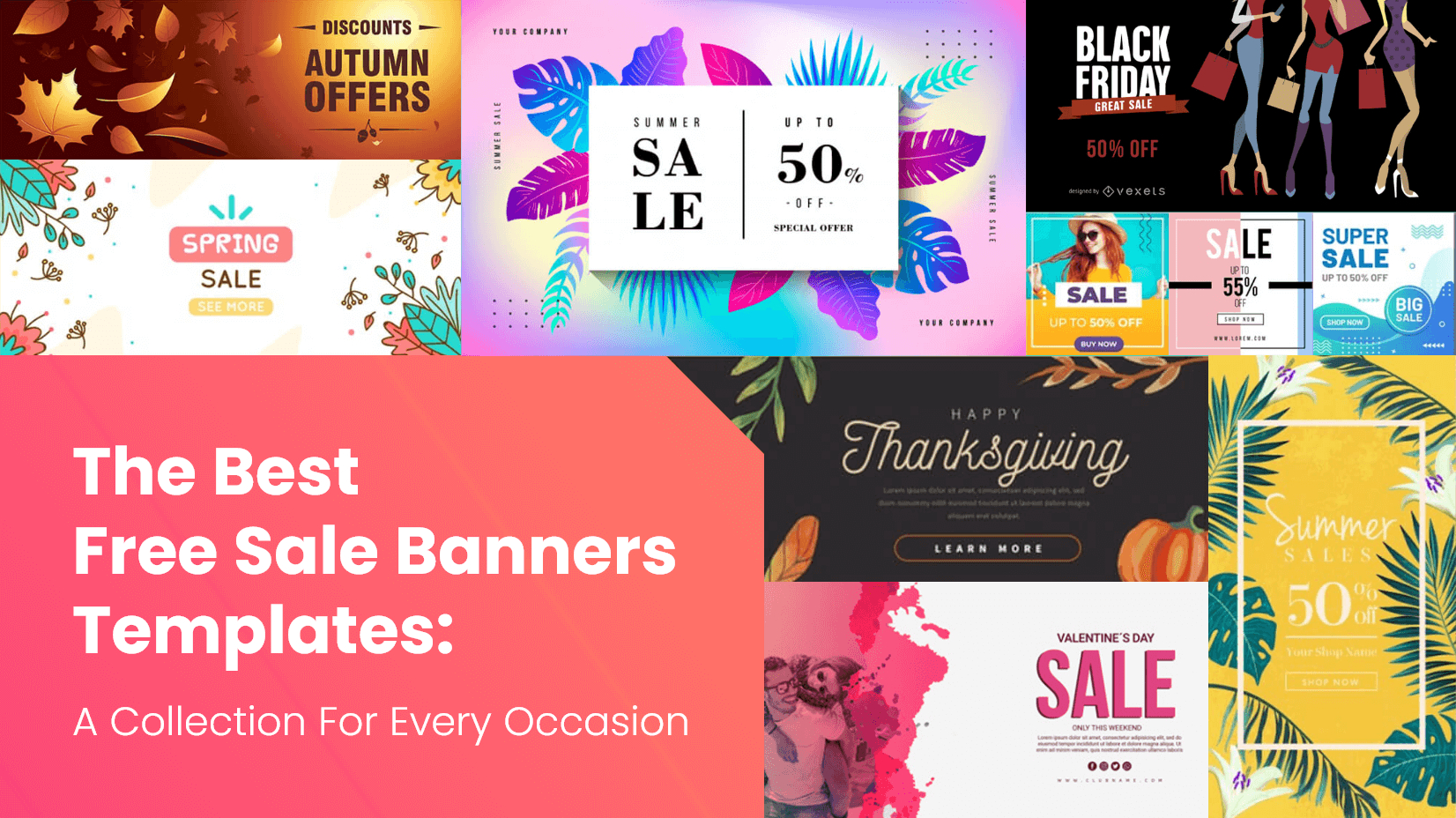 The Best Free Sale Banners Templates: A Collection For Every Pertaining To Free Website Banner Templates Download