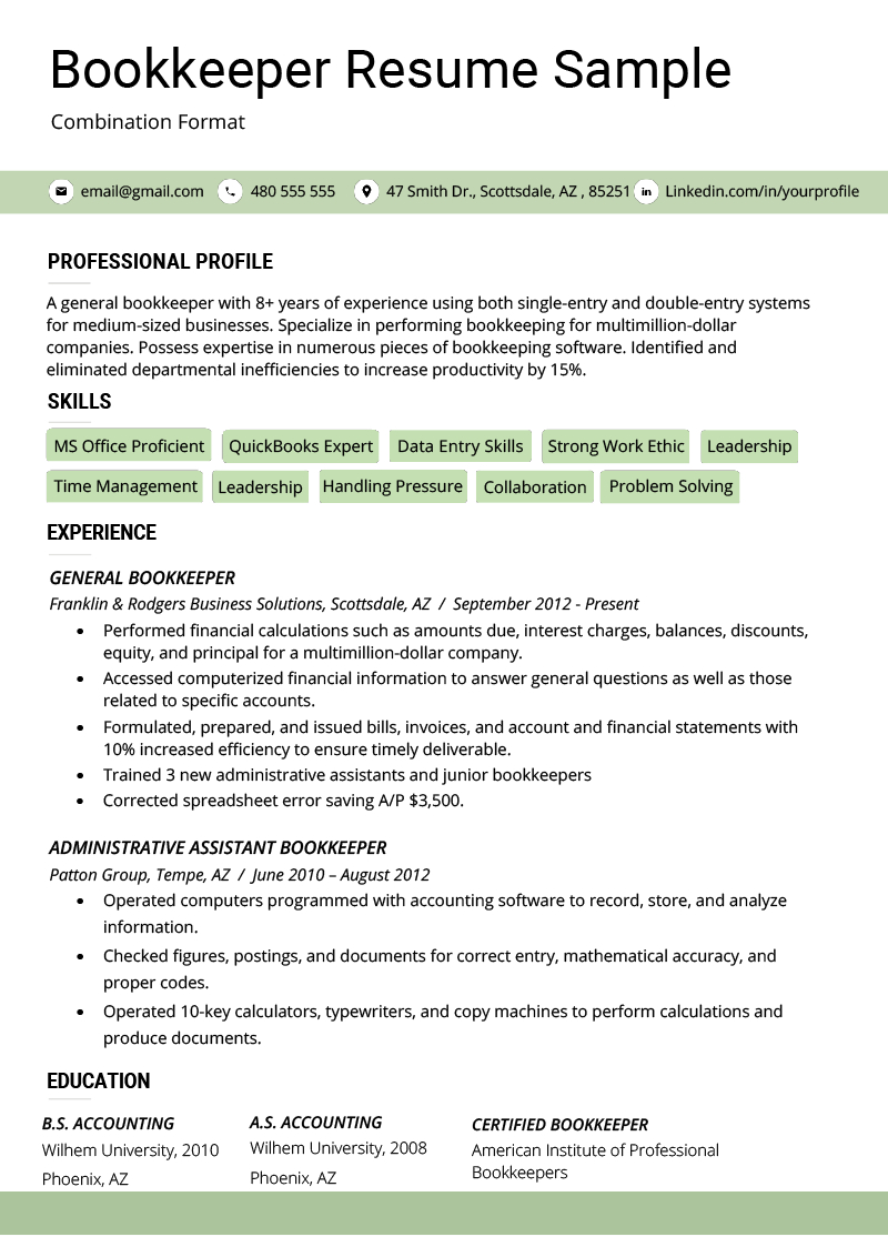 The Combination Resume: Examples, Templates, & Writing Guide Inside Combination Resume Template Word