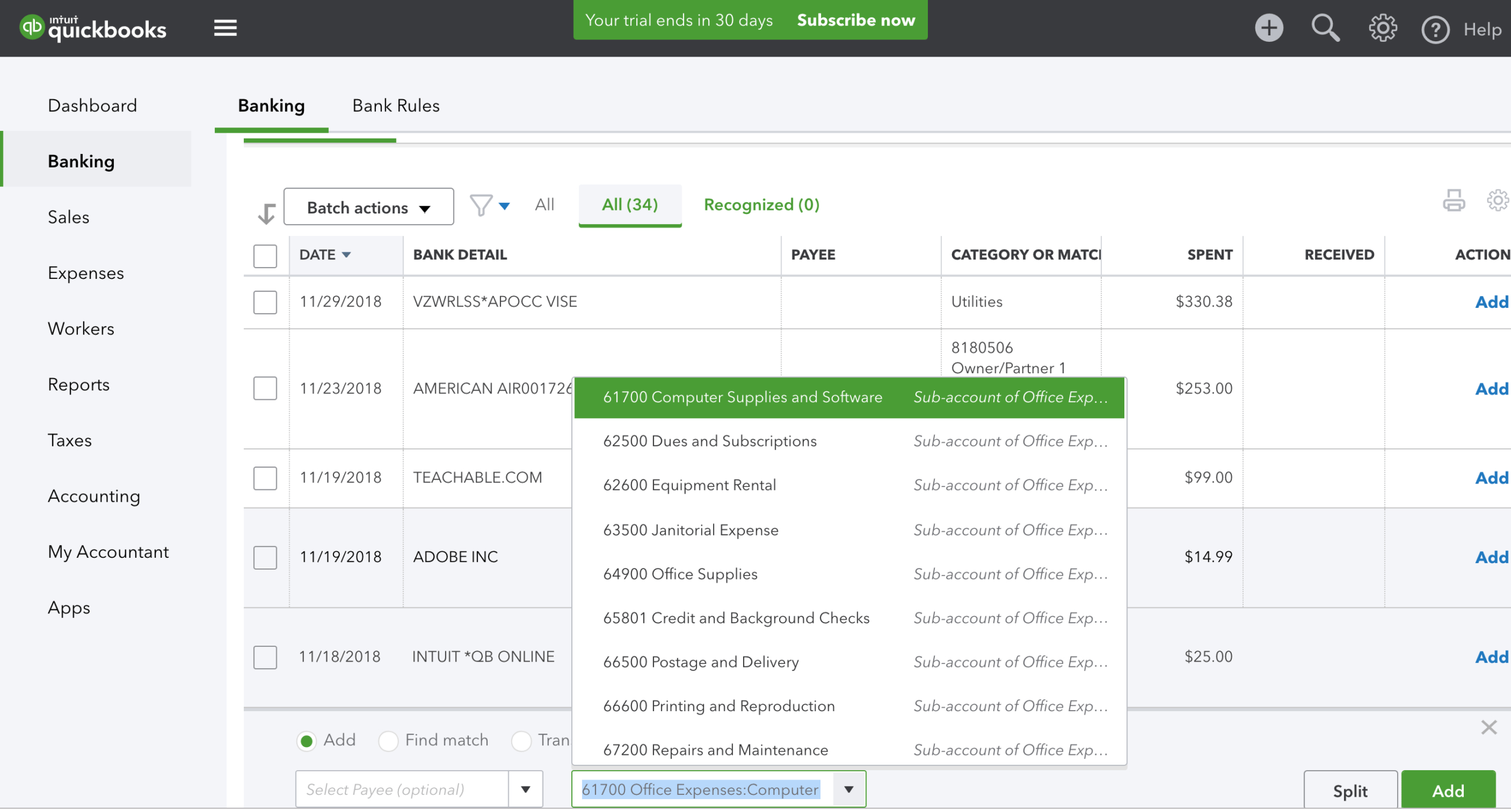 Ultimate Chart Of Accounts For Quickbooks Online And Desktop Pertaining To Quick Book Reports Templates