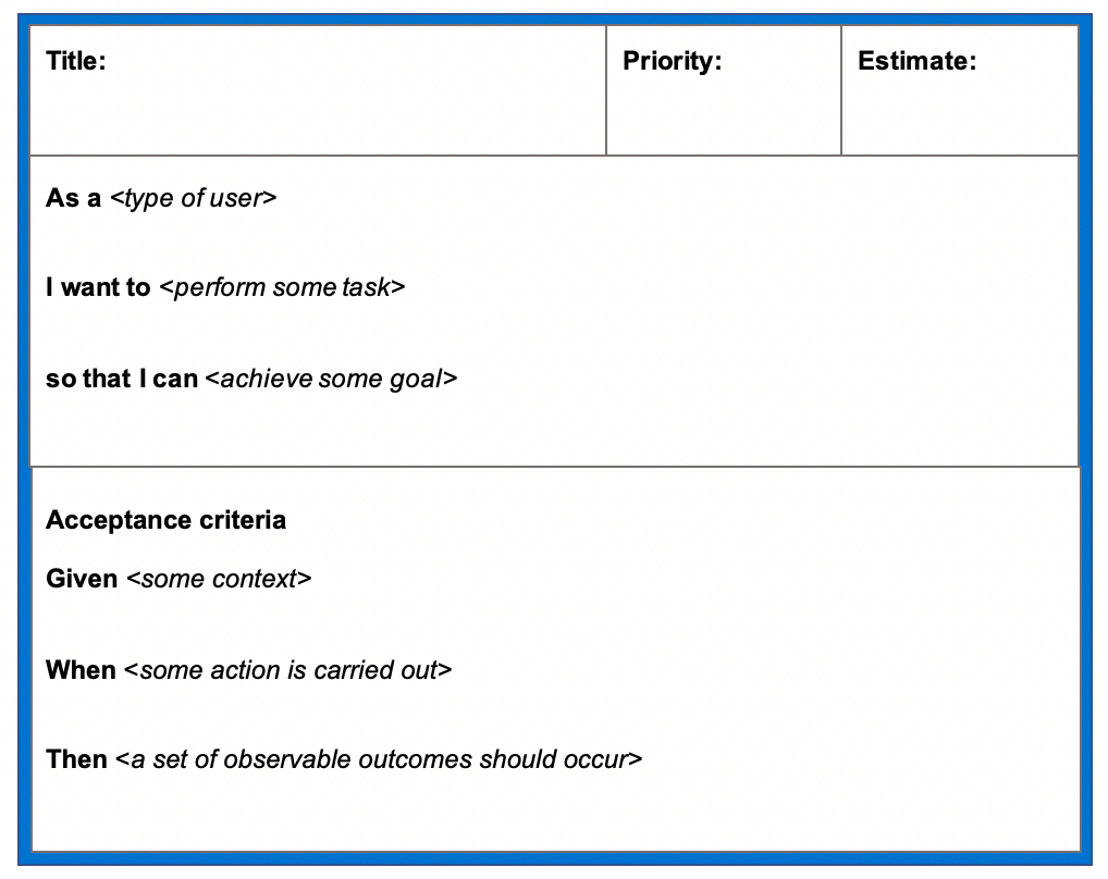 User Story Template Examples For Product Managers | Aha! Pertaining To User Story Template Word