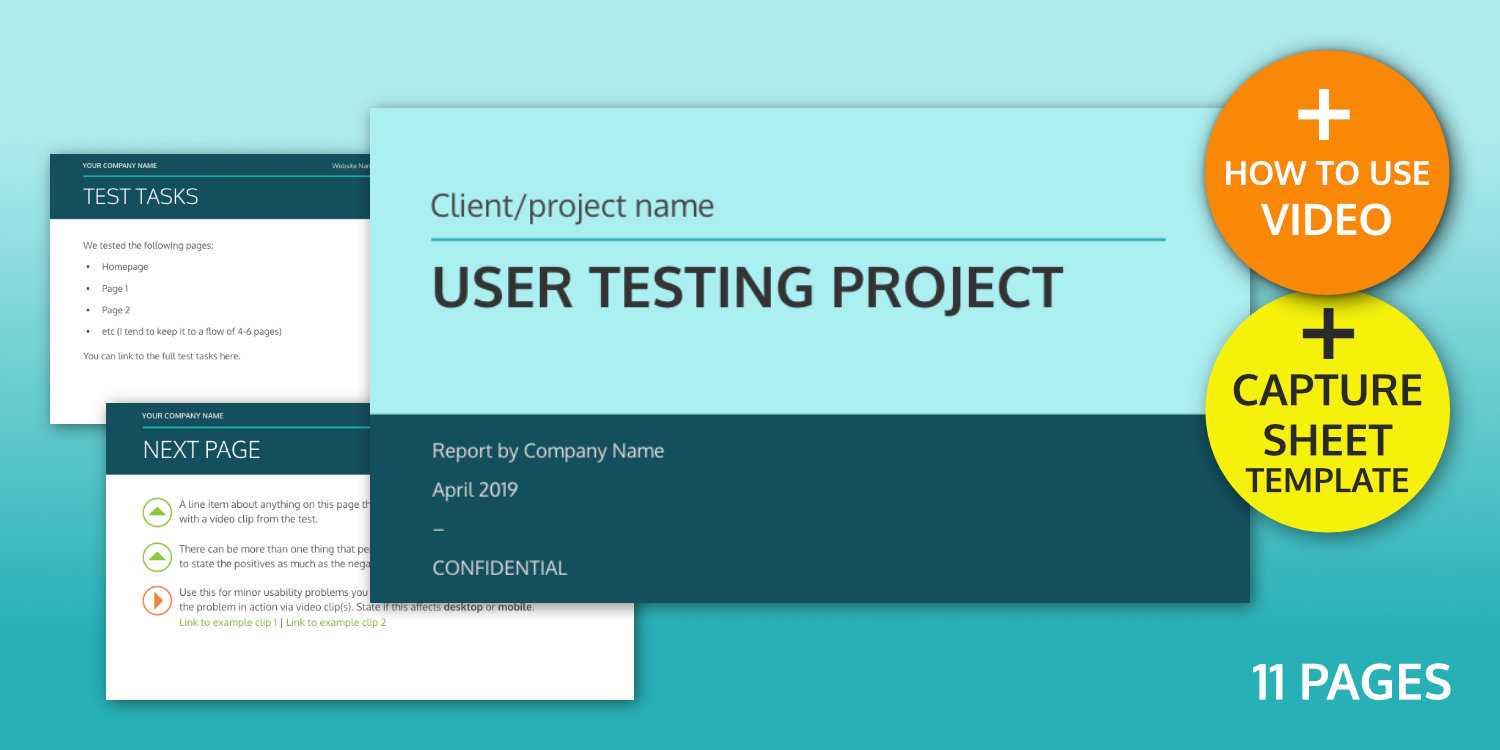 User Testing Report Template – Ux Design Templates Pertaining To Usability Test Report Template