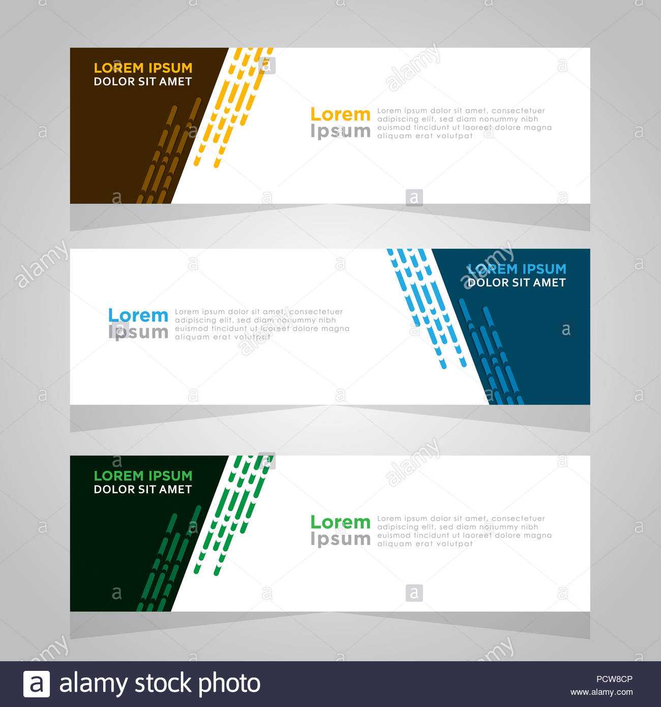Vector Abstract Design Web Banner Template. Web Design In Website Banner Design Templates