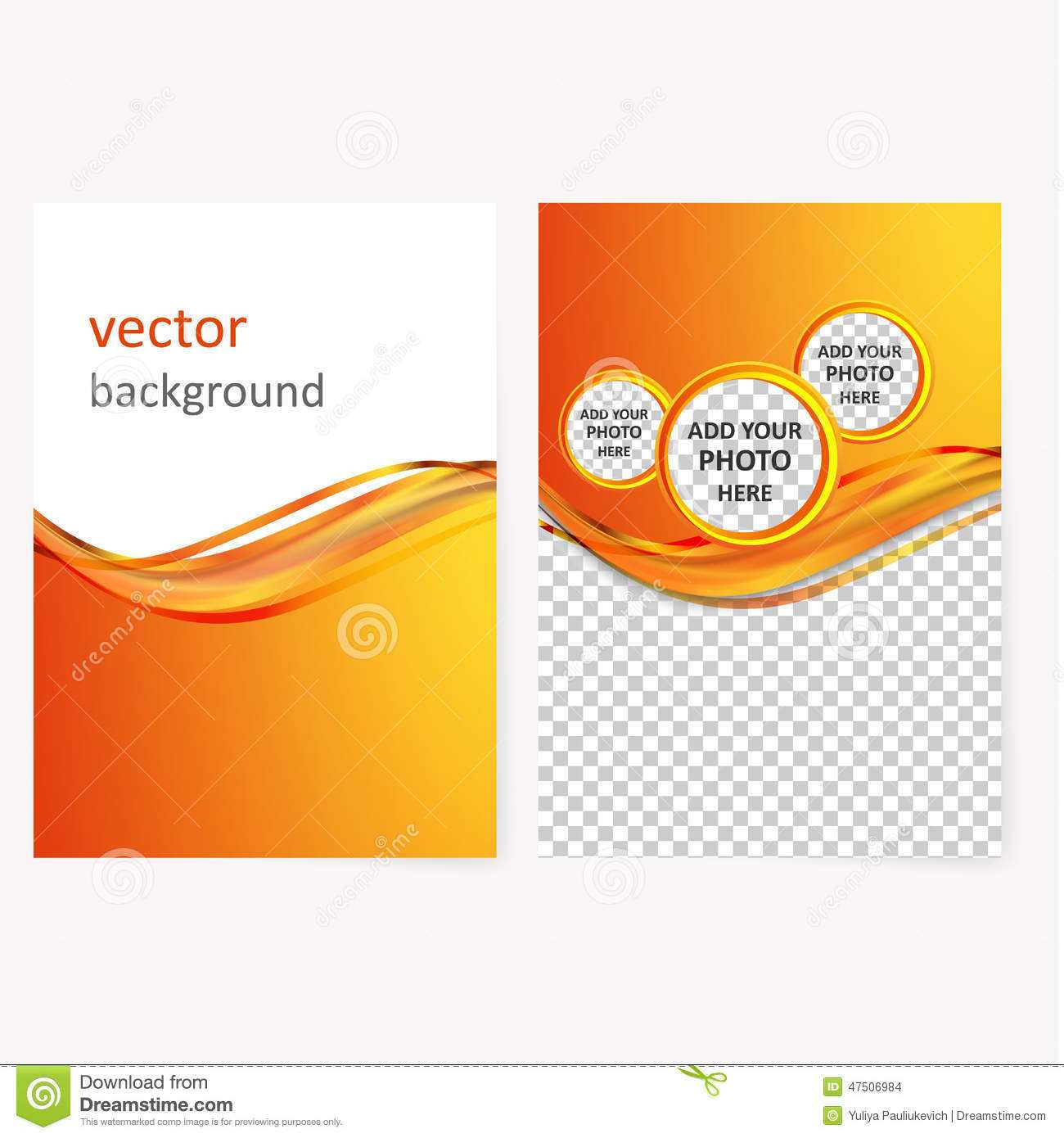 Vector Business Brochure, Flyer Template Stock Vector Regarding Blank Templates For Flyers