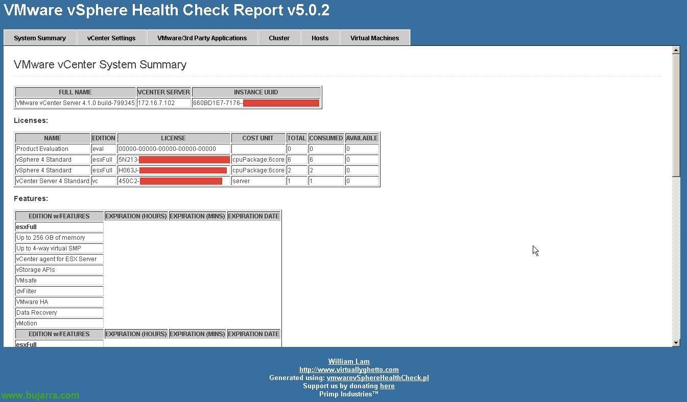 Vmware Vsphere Health Check Report | Blog Bujarra Intended For Sql Server Health Check Report Template