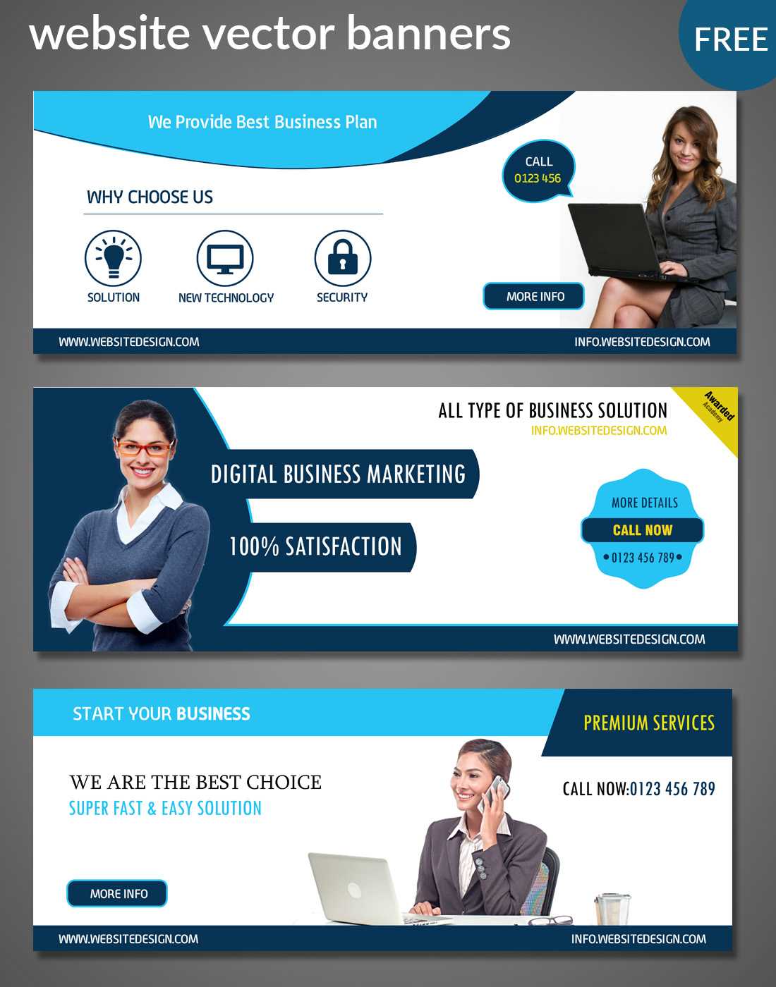 Website Banners Templates For Website Banner Templates Free Download