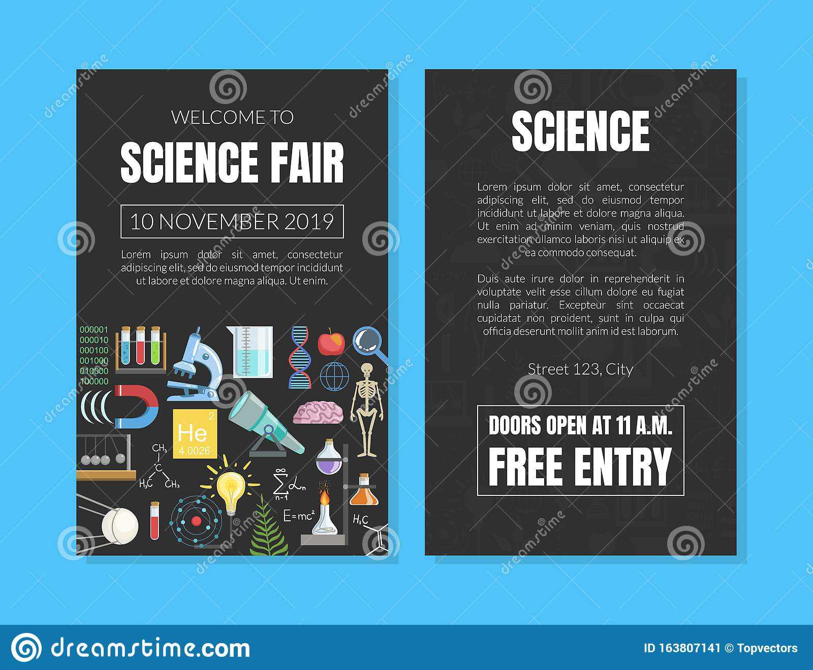 Welcome To Science Fair Invitation Card Template, Scientific With Regard To Science Fair Banner Template