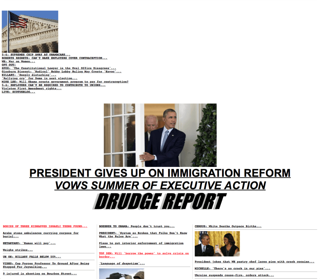 Why Drudge Report Remains The Best Designed News Website Of Regarding Drudge Report Template