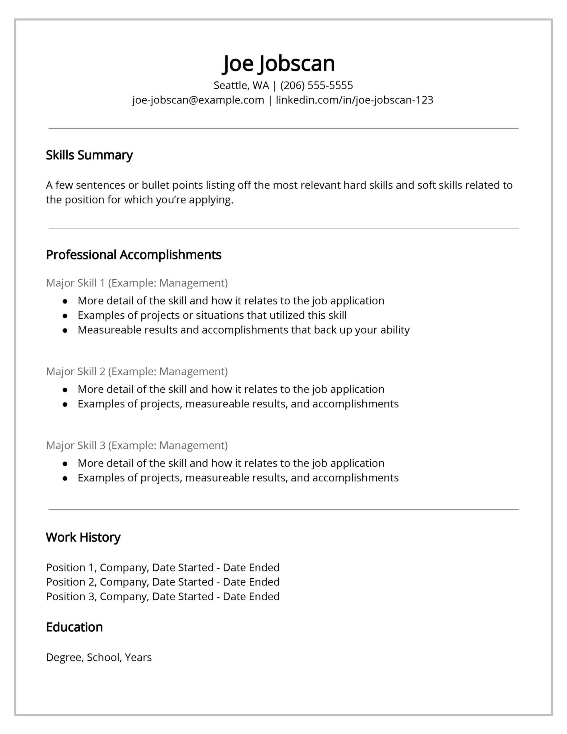 Why Recruiters Hate The Functional Resume Format – Jobscan Blog For Combination Resume Template Word