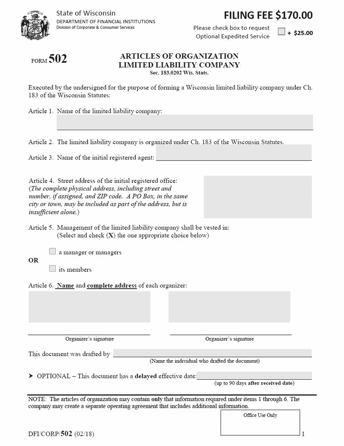 Wisconsin Llc – How To Form An Llc In Wisconsin In Llc Annual Report Template