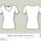 Women Short Sleeve V Neck T Shirt. Template For Design With Regard To Blank V Neck T Shirt Template