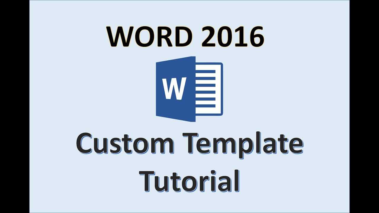 Word 2016 – Creating Templates – How To Create A Template In Ms Office –  Make A Template Tutorial Within How To Save A Template In Word