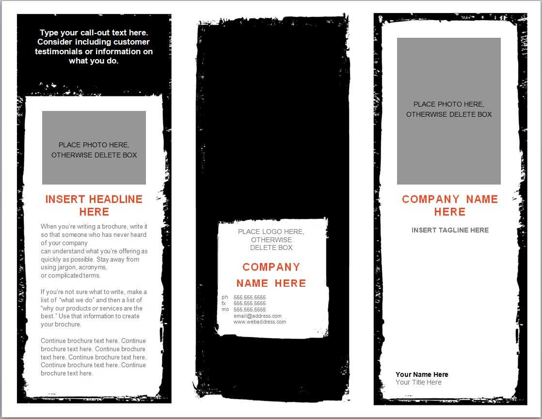 Word Brochure Template | Brochure Template Word Intended For Microsoft Word Pamphlet Template