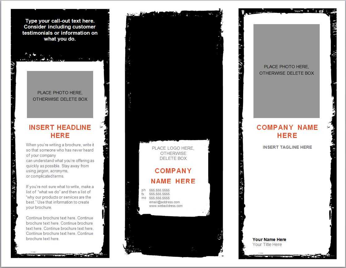 Word Brochure Template | Brochure Template Word Within Free Brochure Templates For Word 2010