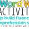 Word Wall Activities To Help Fluency And Comprehension Regarding Blank Word Wall Template Free