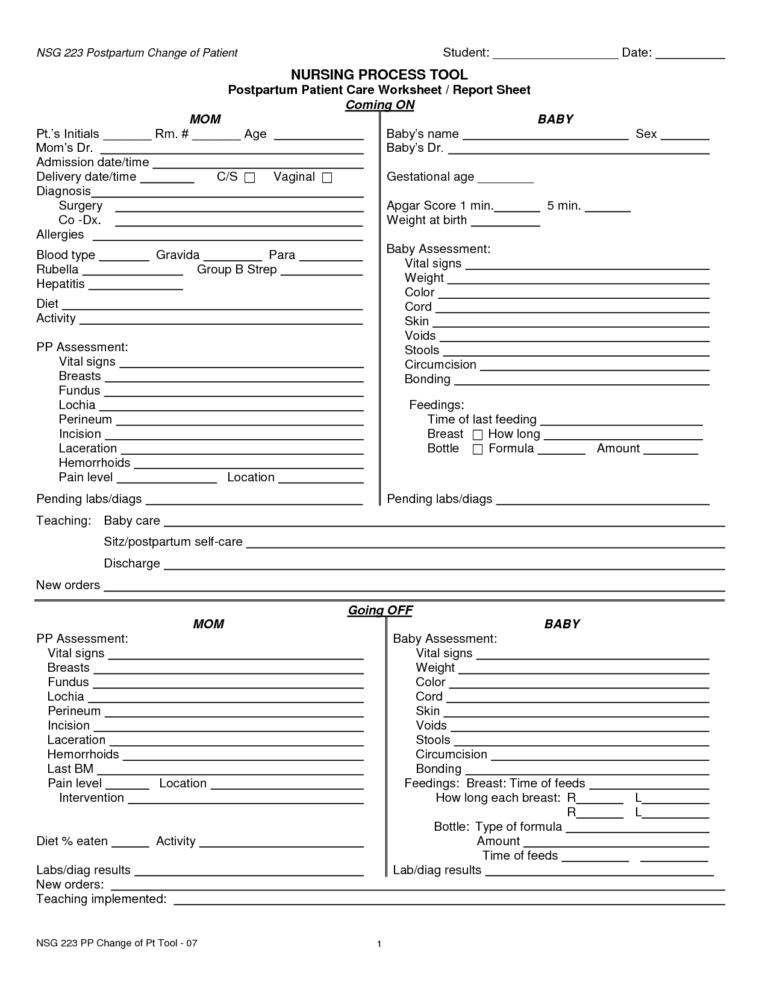 Worksheet For Nursing | Printable Worksheets And Activities inside Med ...