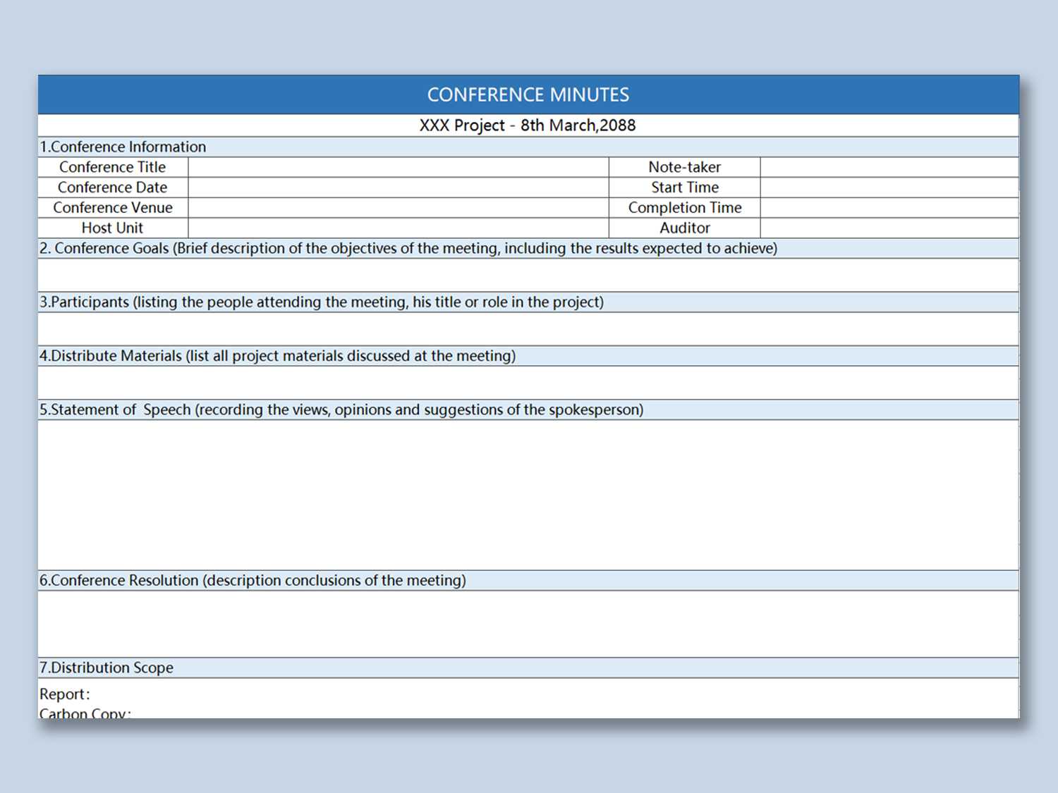 Wps Template – Free Download Writer, Presentation Pertaining To Conference Report Template