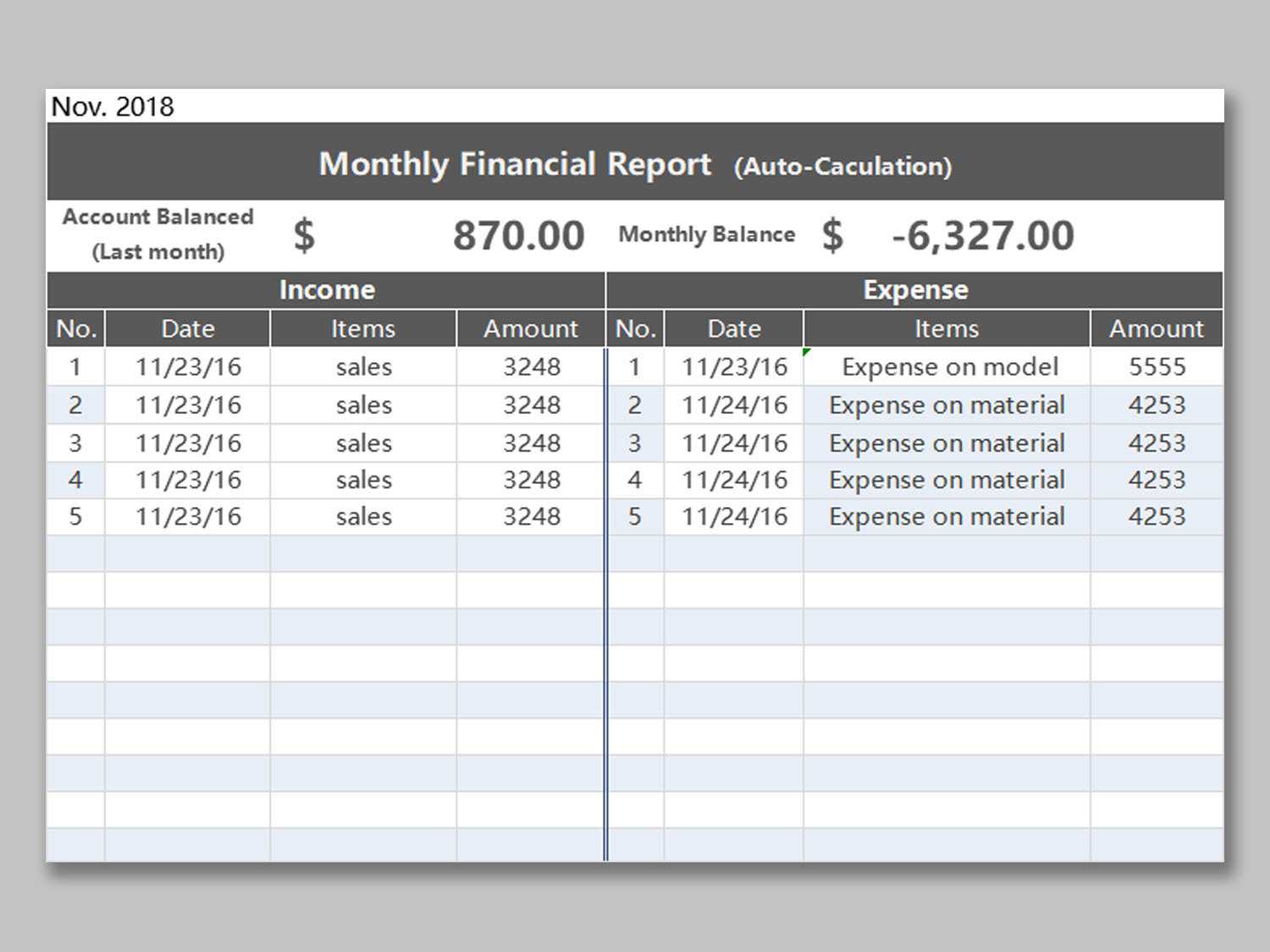 Wps Template – Free Download Writer, Presentation Within Monthly Financial Report Template