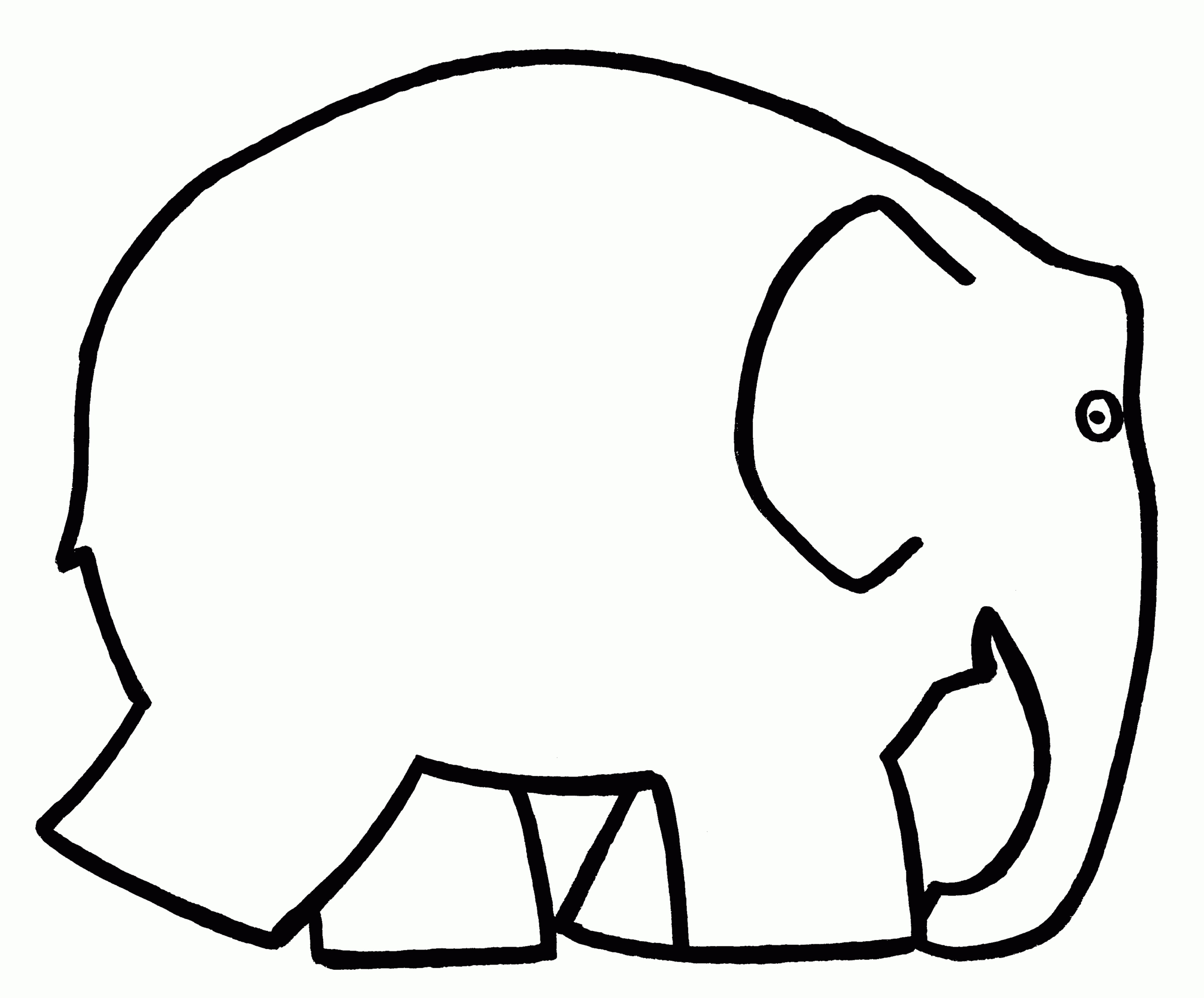 Yespress | Elmer The Elephant Clipart In Pack #5564 For Blank Elephant Template