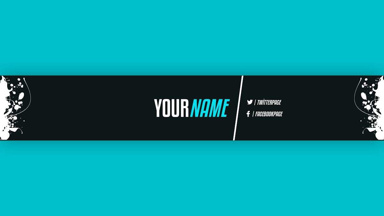 Youtube Banner Template #21 (Adobe Photoshop) Pertaining To Adobe Photoshop Banner Templates